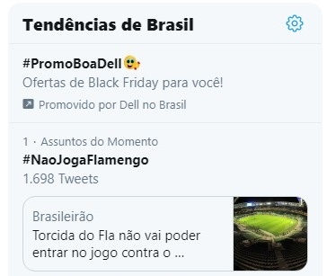 #NaoJogaFlamengo: pedido de boicote a jogo com torcida única fica entre os assuntos mais falados no Brasil