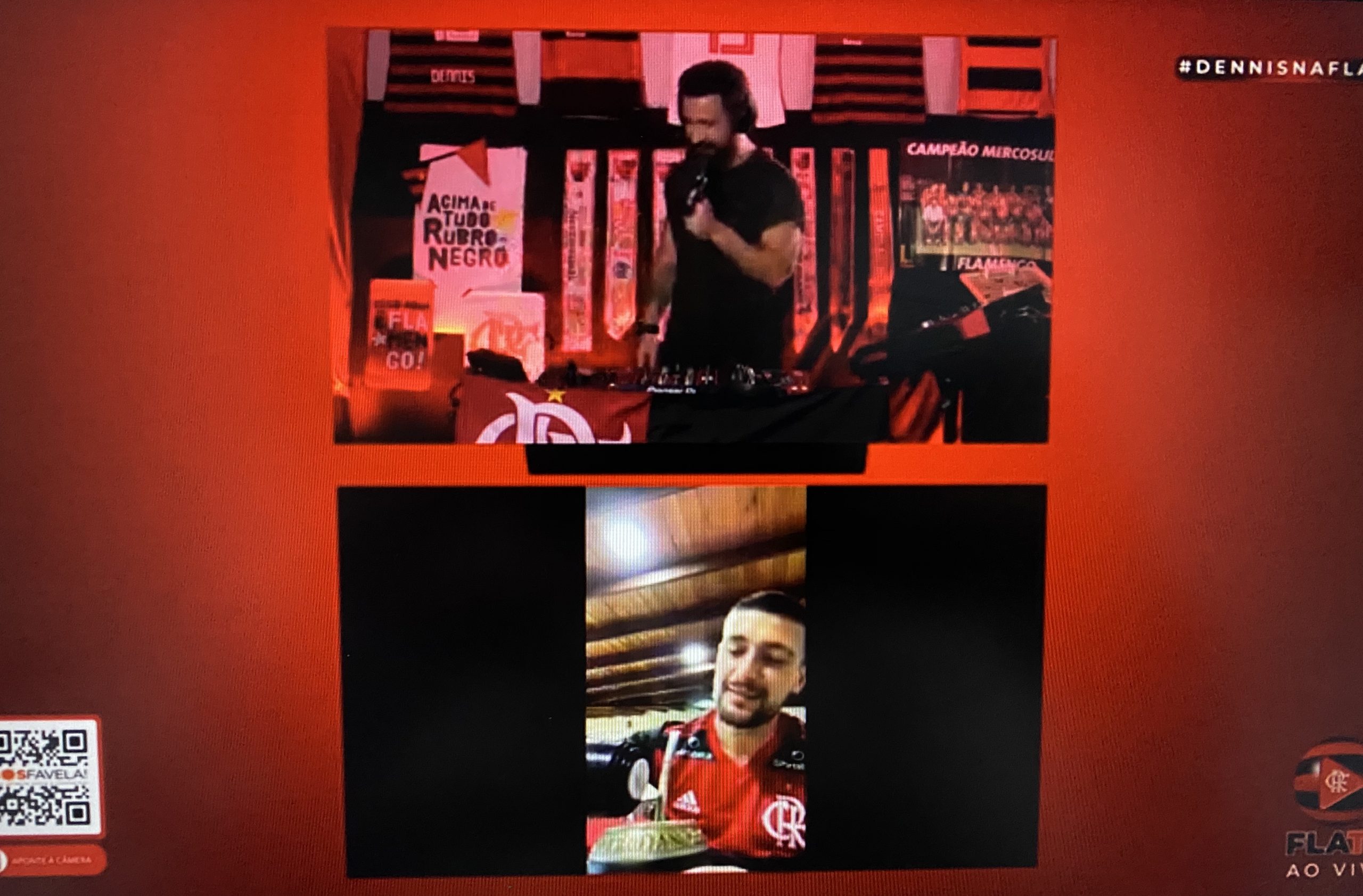 Gabigol, Arrascaeta e Léo Pereira marcam presença em live de Dennis Dj nas redes sociais do Flamengo