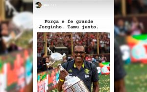 Zico publica mensagem de apoio para massagista do Fla internado em estado grave