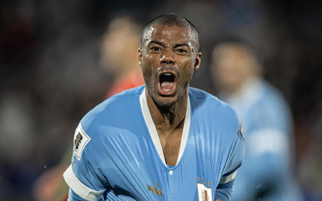 De La Cruz com o Uruguai