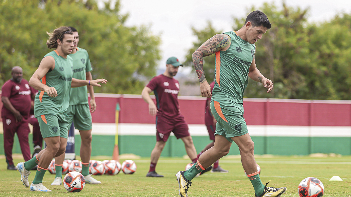 treino do Fluminense contra Flamengo