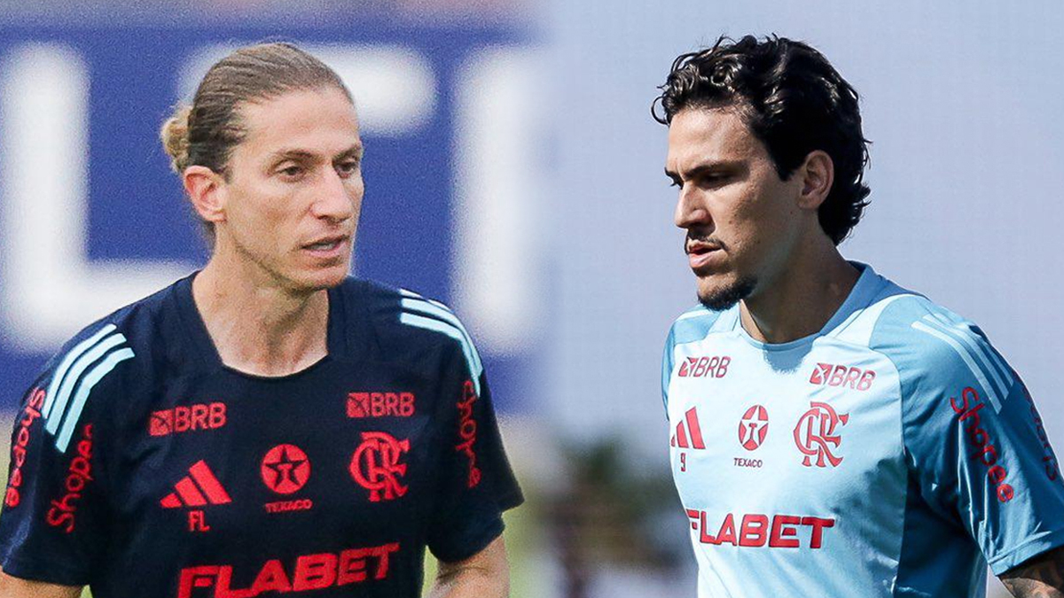 Filipe Luís e Pedro no Flamengo